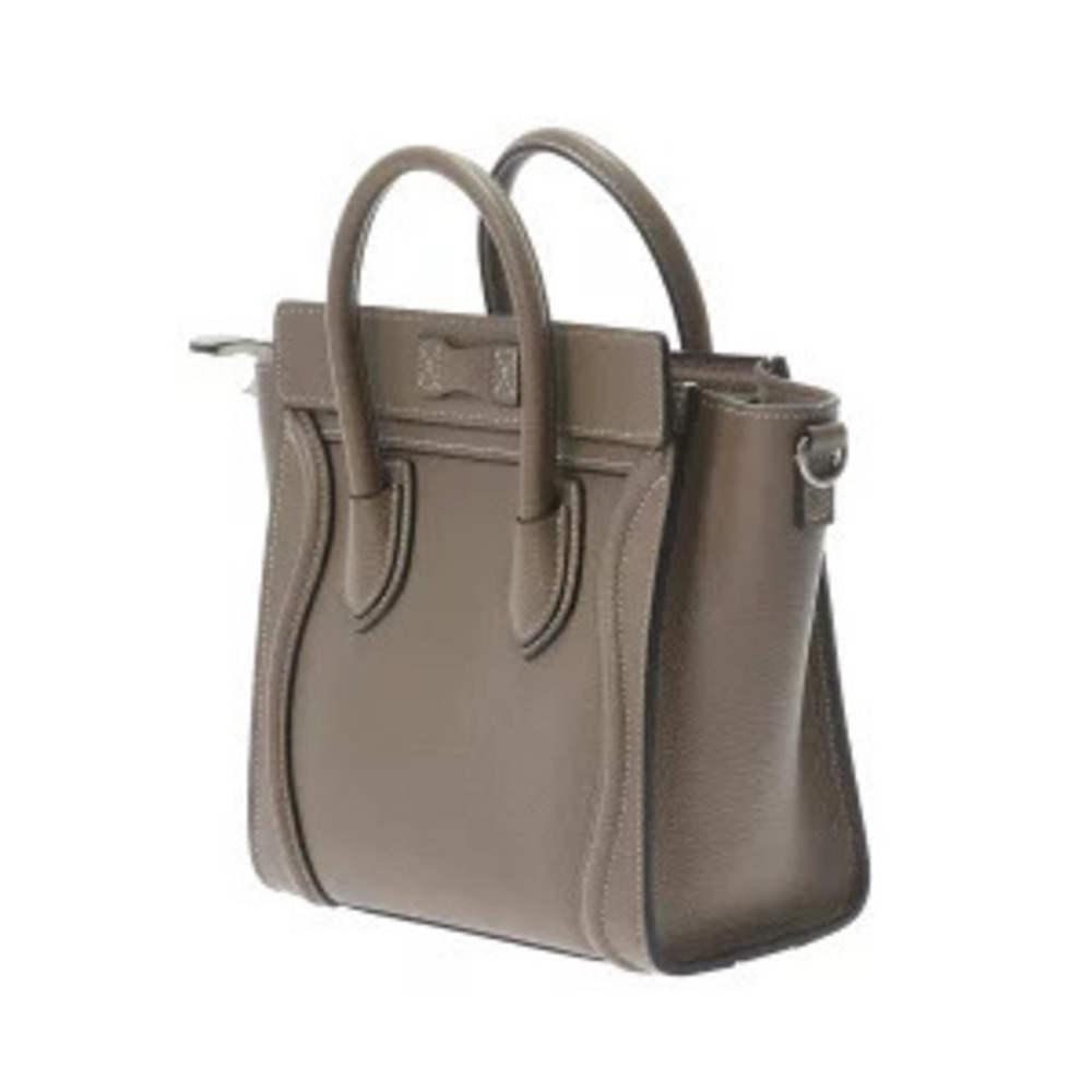 Celine Handbag Calf Luggage Leather Drummed Soli